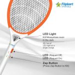 Flipkart SmartBuy Orange High Quality Mosquito Racket Rechargeable Insect Killer Bat And LED Light Electric Insect Killer Indoor, Outdoor (Bat) For Rs. 239 @ 60 %