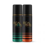 Realman Thrill & Attract Deodorant, Strong Body Spray, Long Lasting Fragrance For Men, 200ml Each (Pack Of 2) For Rs. 269 @ 55 %