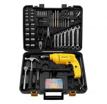 STANLEY SDH600KM-IN 600W 13mm Drill Machine With Mechanical Toolkit For Home, DIY & Professional Use (120-Pieces) – Includes Hammer Drill, Hammer & Measurement Tape, 1 Year Warranty, YELLOW & BLACK For Rs. 4400 @ 58% off