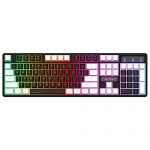 Ant Esports MK1400 Pro Backlit Membrane Wired Gaming Keyboard With Mixed Colour Lighting, White & Black Keycaps, Double Injection Key Caps – Black For Rs. 549 @ 45 %