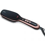 Beurer HS60 (591.10) 45 Watts Hair Straightener Brush With LED Display 3 Years Warranty, Black For Rs. 878 @ 76 %
