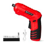 Buildskill Pro BIXO 3.6V Cordless/Battery Powered Light Screwdriver Machine, Keyless Chuck, Led Light, 250RPM, Two Way Control, Reversible, Light Duty, With 10Pcs Screwing Bits (Red) (Pack Of 12) For Rs. 599 @ 80 %