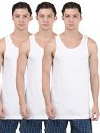 Jockey 8820 Men’s Super Combed Cotton Round Neck Sleeveless Vest With Extended Length For Easy Tuck (Pack Of 3) For Rs. 429 @ 35% off