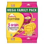 Sunfeast Farmlite 5 Grain Digestive Biscuit, High Fibre Biscuit, Goodness Of 5 Grains, 800 G Pack For Rs. 147 @ 27 %