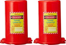 Aktion Safety Cylinder Lockout Device AK-UEL-91 – Size 88 Mm Dia Length 155 Mm, Red (Pack Of 2) For Rs. 72 @ 88 %