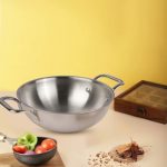 The Indus Valley Triply Stainless Steel Kadai / Kadhai 20 Cm Diameter 17 L Capacity On Flipkart For Rs. 1699 @ 51% off