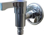 Spazio Premium Quality Stainless Steel Stick Collection Washing Tap For Washing Machine With Wall Flange (Pack Of 1) Chrome Plated Brass Disc Bib Tap Faucet (Wall Mount Installation Type) For Rs. 183 @ 82 %